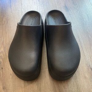 CROCS Classic Black Dylan platform Clogs